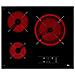 Piano Cottura S0408148 Elettrico 3 Zone Cottura da 60 cm Colore Nero - Foto miniatura 4