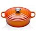 Casseruola Rotonda Evolution in Ghisa Diametro 30 cm Colore Arancio Cocotte - Foto miniatura 1