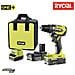 18v One Plus E-torque Trapano Avvitatore Brushless - 2 Batterie 18v 2.0ah - 1 Caricabatterie R18dd5-220s - Foto miniatura 2