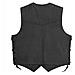 Gilet Pelle Classico Lacci Lato Foderato Bottoni Tasche Esterne Interne Nero 3xl - Foto miniatura 2