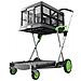 Carrello Pieghevole Per Trasporto Clax, Verde E Grigio - Foto miniatura 1
