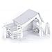 Presepe In Cartone Pretagliato Da Costruire Da Soli 29 X 19 X 14 Cm - Foto miniatura 1