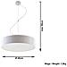 Arena 45 - Lampada A Sospensione, In Pvc, Colore: Bianco - Foto miniatura 6