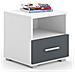 Comodino Emi Con 1 Cassetto Bianco E Grigio - Foto miniatura 1