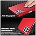 Custodia Compatibile Con Samsung Galaxy A22 4g / M22 / M32 4g In Rosso Metallo - Hard Case Coperchio Protettivo In Look Metallico Contro I Graffi E Gli Urti - Foto miniatura 5