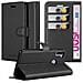 Custodia Compatibile Con Samsung Galaxy M11 In Nero Carbone - Coperchio Protettiva Con Chiusura Magnetica, Funzione Stand E Tasca Per Le Carte - Foto miniatura 1