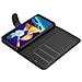 Custodia Compatibile Con Samsung Galaxy M11 In Nero Carbone - Coperchio Protettiva Con Chiusura Magnetica, Funzione Stand E Tasca Per Le Carte - Foto miniatura 6