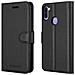 Custodia Compatibile Con Samsung Galaxy M11 In Nero Carbone - Coperchio Protettiva Con Chiusura Magnetica, Funzione Stand E Tasca Per Le Carte - Foto miniatura 8