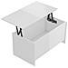 Tavolino Bianco Lucido 102x55,5x52,5 Cm In Legno Multistrato - Foto miniatura 5