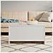 Tavolino Bianco Lucido 102x55,5x52,5 Cm In Legno Multistrato - Foto miniatura 7