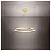 Sollux Lighting Lampadario Rio 78 Oro Lucido Led 3000k Th. 246 - Moderno Lampada A Sospensione D'oro 150x78x78 Cm - Foto miniatura 3
