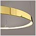 Sollux Lighting Lampadario Rio 78 Oro Lucido Led 3000k Th. 246 - Moderno Lampada A Sospensione D'oro 150x78x78 Cm - Foto miniatura 7