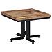 Tavolino Da Salotto 55x55x40cm Massello Teak Di Recupero - Foto miniatura 2