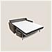 Margot Divano letto matrimoniale con schienale morbido alto in tessuto T02 176 cm (mat. 140x197) grigio - Foto miniatura 3