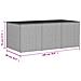Contenitore Da Giardino Beige Misto 984l In Polyrattan - Foto miniatura 4