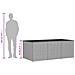 Contenitore Da Giardino Beige Misto 984l In Polyrattan - Foto miniatura 8
