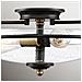 Plafoniera Industrial Nordica Griffin Acciaio Bronzo Ottone 3 Luci E27 - Foto miniatura 4