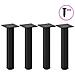 Gambe Per Tavolino 4 Pz Nero 30-32 Cm Acciaio - Foto miniatura 1