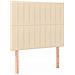 Letto a Molle con Materasso e LED Crema 100x200cm in Tessuto - Foto miniatura 2