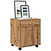 Armadietto Con Ruote Rovere Artigianale 45x38x54 Cm Truciolato - Foto miniatura 1