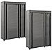 Lusso Casadino -  Armadi Pieghevoli 2 Pz Grigi 110x45x175 Cm In Tessuto - Foto miniatura 2