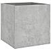 Fioriera Grigio Cemento 40x40x40 Cm In Legno Multistrato - Foto miniatura 1