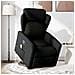 Poltrona Alzapersona Massaggiante Reclinabile Nera in Tessuto - Foto miniatura 2