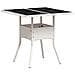 Set da Pranzo da Giardino 5 Pezzi Grigio Chiaro Rattan Poly - Foto miniatura 5