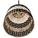 Lampadario Turabo Rattan Nero /bianco - Foto miniatura 5