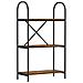 Libreria Rovere fumo 60 x 30 x 109 cm Legno multistrato - Foto miniatura 1