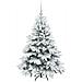 Albero di Natale artificiale con 150 LED Bianco 120 cm PE e PVC - Foto miniatura 4