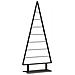Albero di Natale in metallo con supporto Nero 125 cm Acciaio - Foto miniatura 1
