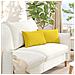 Cuscini da Divano 2 pcs Giallo Chiaro 50 x 30 cm Tessuto - Foto miniatura 2