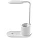 Lampada Da Scrivania Led 3 Toni Con Ricarica A Induzione 10w, Bianco - Foto miniatura 1