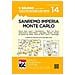 Carte n. 14 San Remo, Imperia, Monte Carlo 1:50.000. Carta dei sentieri e dei rifugi - Foto miniatura 1