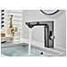 Rubinetto per lavabo da bagno, Blackswan, tipo M226, modello grigio antracite, con display LCD e sensore, dimensione 18 cm - Foto miniatura 3