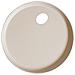 Vassoio O in Acciaio Verniciato Colore Tortora 28 cm - Leggero, Decorativo e Funzionale - con foro per appendere - Made in Italy - Foto miniatura 1