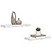 Scaffale da parete 2 pcs Marmo Bianco 60 x 23,5 x 4 cm - Foto miniatura 3