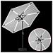Parasol da Giardino con Luci LED 270 x 270 cm Poliestere - Foto miniatura 7