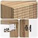 Set di armadi 2 pcs Rovere Artigianale 33 x 34,5 x 90 cm - Foto miniatura 7