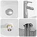 Mobile lavabo da parete Grigio Cemento 49,5 x 44,5 x 65,5 cm - Foto miniatura 6