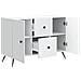 Credenza Bianco 89 x 34,5 x 60 cm Legno ingegnerizzato - Foto miniatura 5