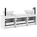 Set di Armadi da Bagno 3 pz Bianco Lucido 49 x 44,5 x 66,5 cm - Foto miniatura 3