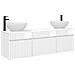 Set di Armadi da Bagno 3 pz Bianco Lucido 49 x 44,5 x 66,5 cm - Foto miniatura 1