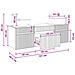 Set di Armadi da Bagno 3 pz Bianco Lucido 49 x 44,5 x 66,5 cm - Foto miniatura 10