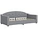 Divano Letto Estraibile Cassetti Grigio Chiaro 100x190 Tessuto - Foto miniatura 6