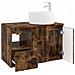 Set di mobili per il bagno 2 pz Rovere Fumo - Foto miniatura 2