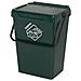 Bidone Biosystem 35 Lt, Coperchio Autobloccante, Riciclabile Verde - Foto miniatura 2