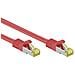 ICOC R7-7SS-100-RE - Cavo Patch Cat. 7 Plug RJ45 6A S / FTP LSZH 10m Rosso - Foto miniatura 2