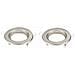Porta Faretti Led Incasso Fisso Rotondo Nickel Satinato Spazzolato Vt-778 3585 Confezione 2 Pz. - Foto miniatura 2
